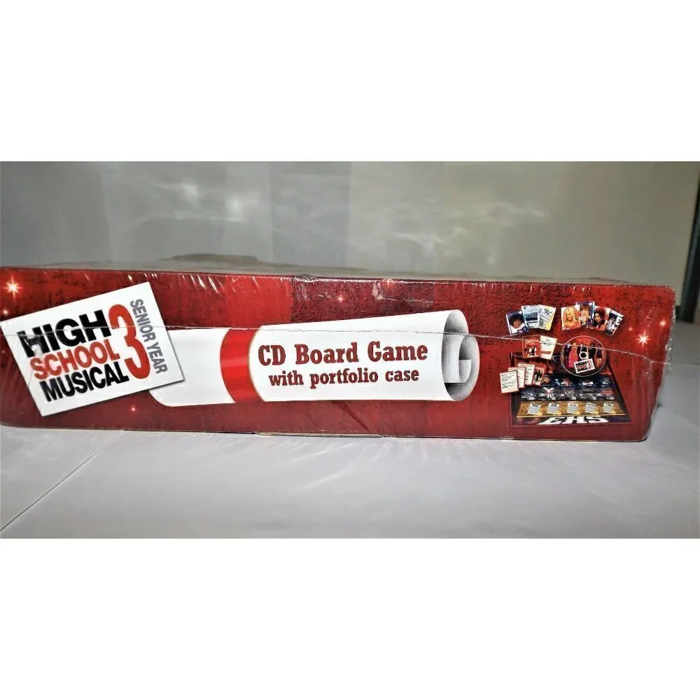 Disney High School Musical 3 Senior Year CD Board Game w/portfolio case music CD